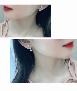 Replica Womens Jewelry Chanel Crystal N5 Earrings A205PP280 AA179218