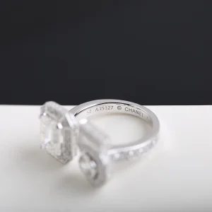 Replica Womens Jewelry Chanel Crystal N5 Rings A205PP260 AA179217