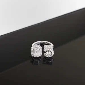 Replica Womens Jewelry Chanel Crystal N5 Rings A205PP260 AA179217