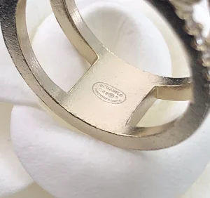 Replica Womens Jewelry Chanel Crystals CC Logo Gold Rings A39PP110 AA179274