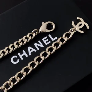 Replica Womens Jewelry Chanel Crystals CC Oval Chain Necklaces A39PP150 AA179927