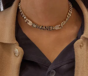 Replica Womens Jewelry Chanel Monogram Chain Necklace A39PP280 AA181752