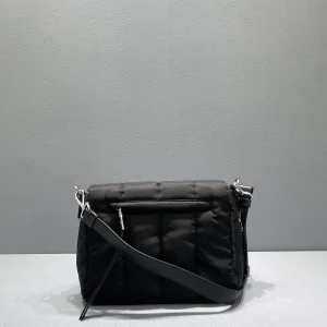 Replica Mens Handbags Prada Black Re Nylon Messenger Bag 29x22x10CM A141PP980 AA185315