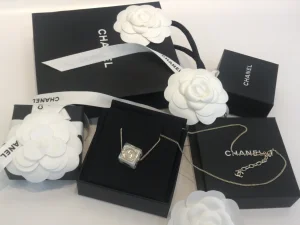 Replica Womens Jewelry Chanel Dice Pendant Necklace in White A39PP180 AA187118
