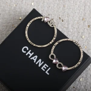 Essenceofluxury Womens Jewelry Chanel I Love Coco Round Earrings Gold A205PP180 AA191657