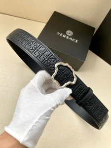 Versace Palazzo Medusa Leather Belt Black 40MM 