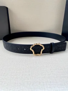 Versace Palazzo Medusa Leather Belt Black 40MM 