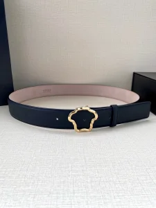 Versace Palazzo Medusa Leather Belt Black 40MM 