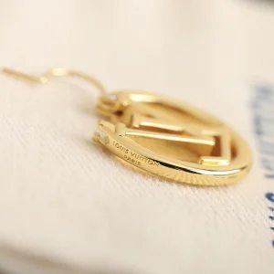 Essenceofluxury Womens Jewelry Louis Vuitton LV Louise PM Earrings Gold A205PP180 AA198905