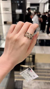 Essenceofluxury Womens Jewelry Chanel Crystals CC Logo Star Rings A152PP180 AA200459