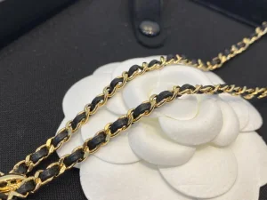 Essenceofluxury Womens Jewelry Chanel Chain and Leather Pendant Necklaces A39PP280 AA200928