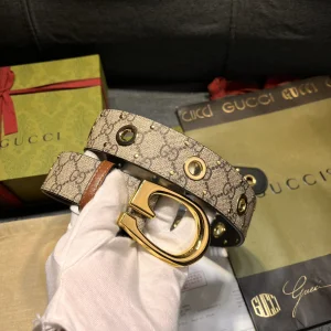 Gucci G Buckle Canvas Belt 40MM