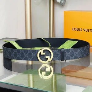 Gucci Blondie Belt Black GG Canvas 40MM