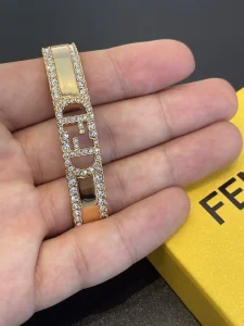 Fendi Olock Gold Bracelets Bangle