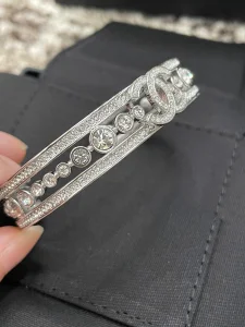 Chanel Diamonds CC Bangle Bracelets