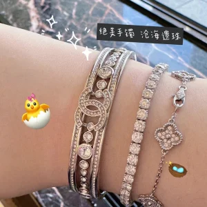 Chanel Diamonds CC Bangle Bracelets