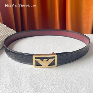 Armani Brown Leather Belt 40MM