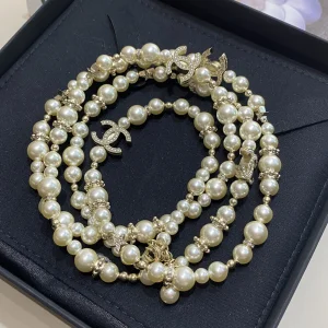 Chanel Vintage CC Pearls Necklaces
