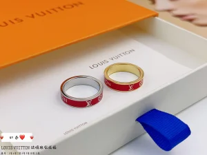 Louis Vuitton LV Inclusion Rings Red
