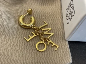 Loewe Gold Single Tangled Short Earrings