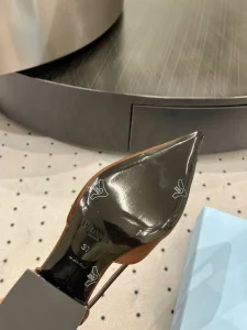 Prada Brown Satin Pumps 50MM
