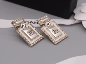 Chanel Crystal CC Bottle Earrings