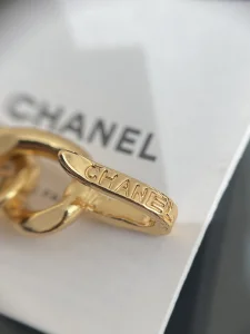 Chanel Chain and Leather Belt Black