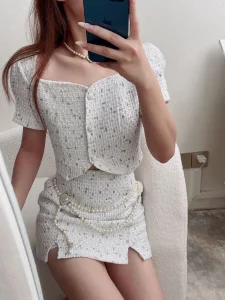 Chanel Crystals CC Heart Pearls Belt