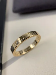 Cartier Engraved Diamond Rings