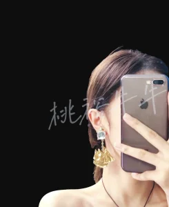 Saint Laurent Gold Sailboat Earrings